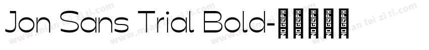 Jon Sans Trial Bold字体转换